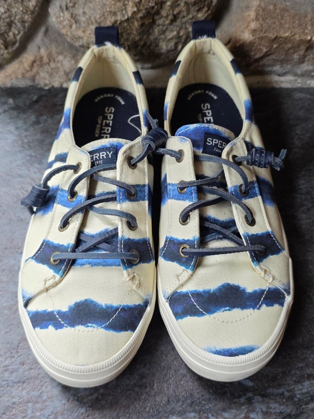 Sperry Crest Vibe Tie Dye Sneakers Size 7.5M